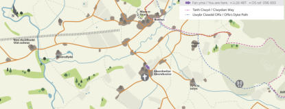 map of Aberwheeler